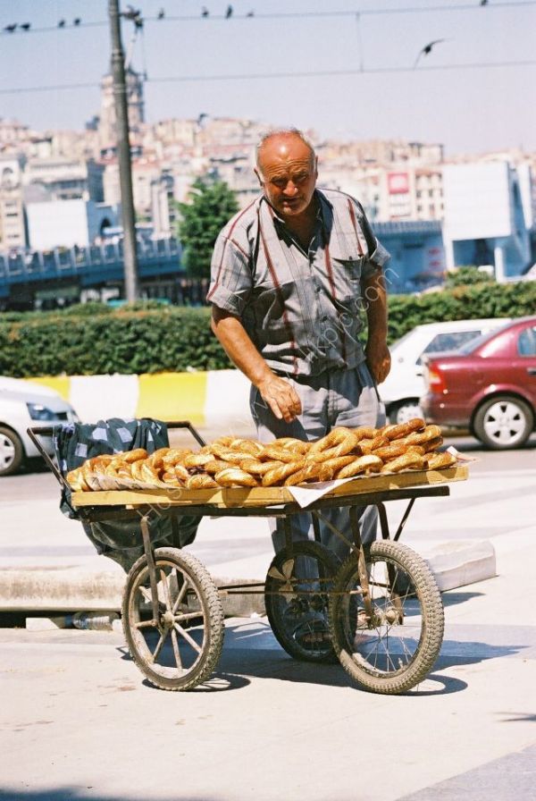 Bread Seller, Istanbul, Turkey